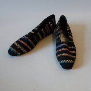 NWT REED EVINS TWO CITY KIDS RIBBON FLAT SHOES 6 *